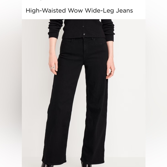 Black Jeans- NWT- size 16- Wide leg - Picture 2 of 6